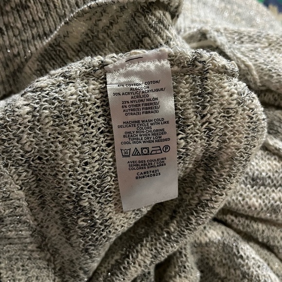 NWT LOFT Shimmer Stitchy Open Cardigan - Picture 8 of 8